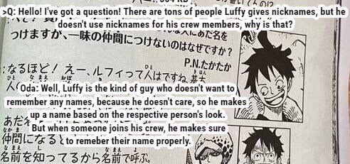 One Piece apodos